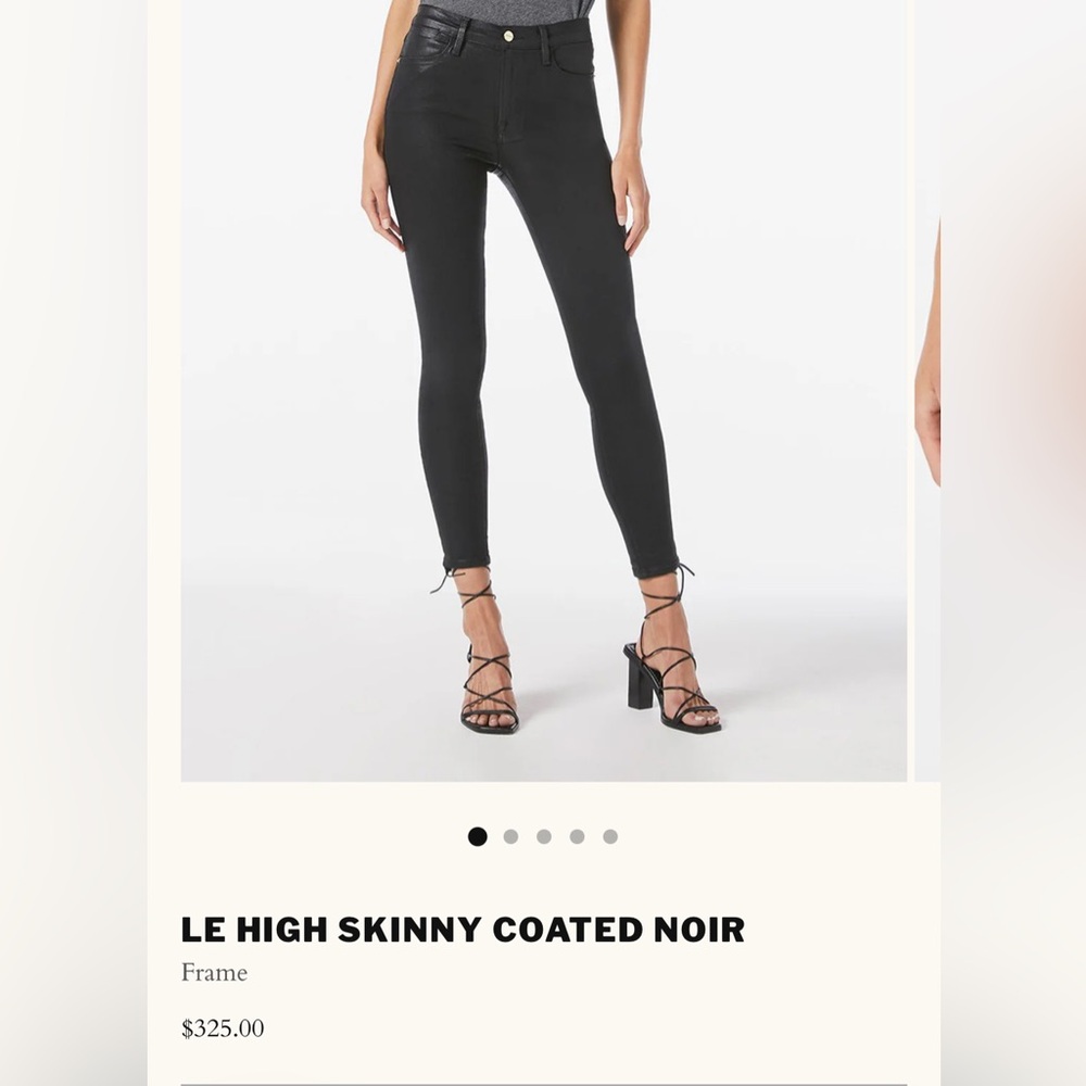 Frame Denim Le Skinny Noir Coated